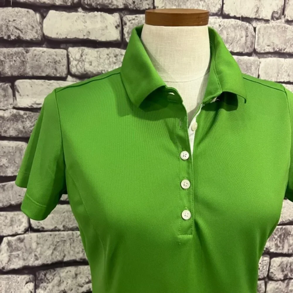 Nike Golf Green Short Sleeve Polo Size Medium